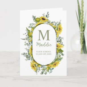 Tarjeta Chicas de Floral Personalizadas Graduación