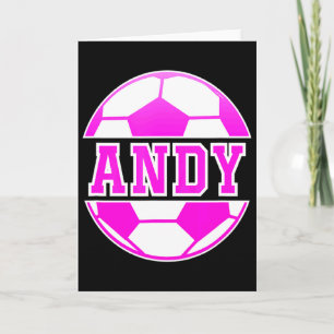 Tarjeta Chicas de fútbol de Andy Nombre Juegan Fútbol Depo