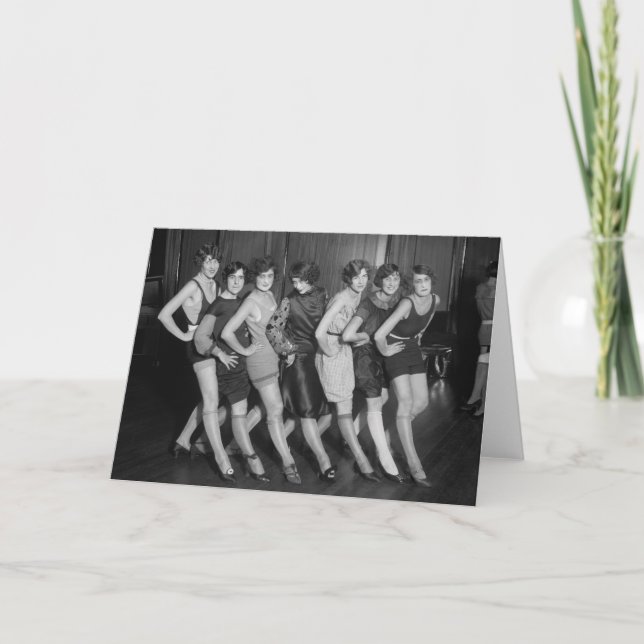 Tarjeta Chicas de la aleta: 1925 (Anverso)