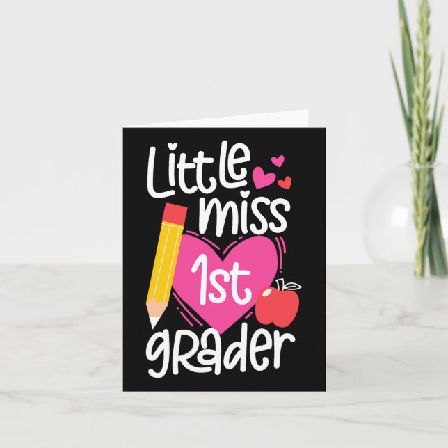 Tarjeta Chicas De La Primera Grader (Anverso)