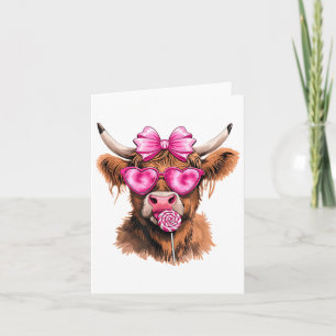 Tarjeta Chicas de las vacas de la región montañosa de Día