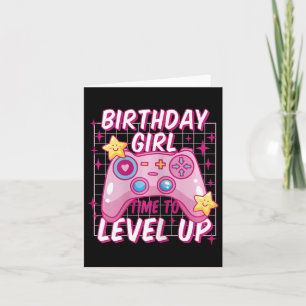 Tarjeta Chicas de regalo de cumpleaños del videojuego sin 
