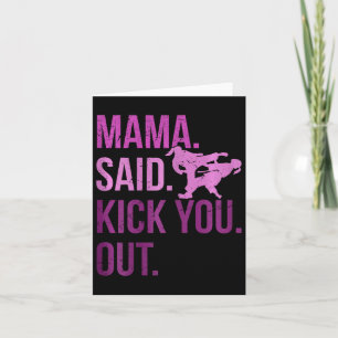 Tarjeta Chicas de Taekwondo Niños Karate Artes Marciales