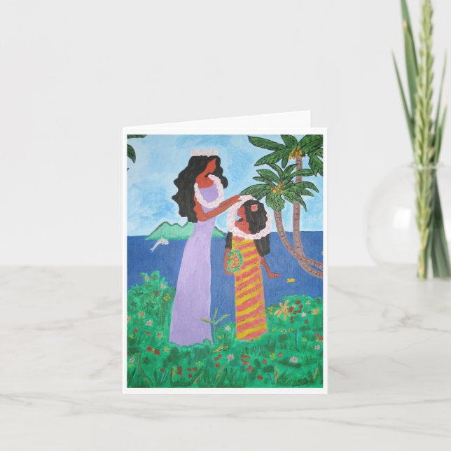Tarjeta Chicas de Tahití (Anverso)