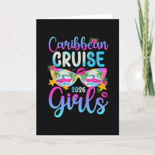 Tarjeta Chicas del crucero caribeño 2026 Chicas navegando