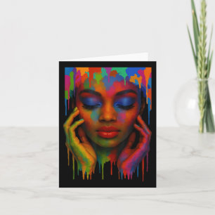 Tarjeta Chicas del orgullo negro de la reina africana pint