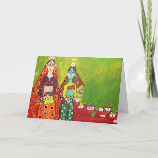 Tarjeta Chicas del pueblo (Anverso)