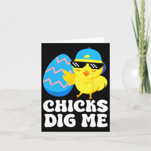 Tarjeta Chicas divertidas me cavan para hombres niños niño