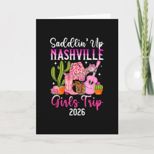 Tarjeta Chicas divertidas viaje a Nashville 2026 Vacacione