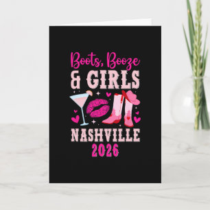 Tarjeta Chicas divertidas viaje a Nashville 2026 Vacacione