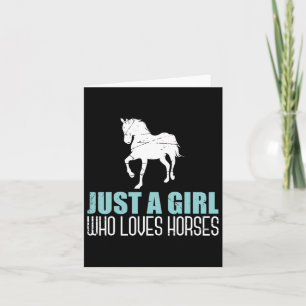 Tarjeta Chicas ecuestres de caballos montando caballos