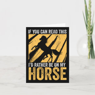 Tarjeta Chicas ecuestres montan a caballo amor ecuestre