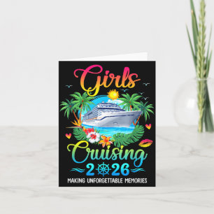 Tarjeta Chicas en crucero 2026 Creando Recuerdos Hermanas 