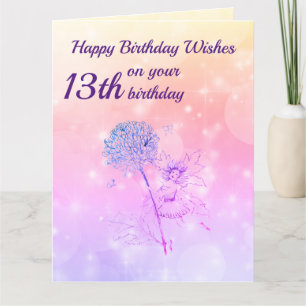 Tarjeta Chicas Felices 13 años saludo