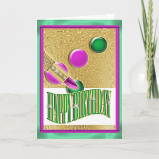Tarjeta chicas "Feliz cumpleaños"