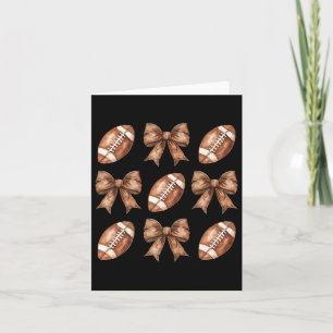 Tarjeta Chicas Fútbol Coquette Lazo Fútbol Mamá Día de Par