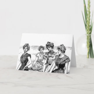 Tarjeta Chicas Gibson en la playa