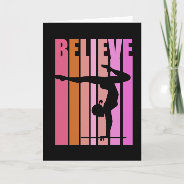 Tarjeta Chicas Gimnasia Gimnasia Chicas Parada de manos Ro (Anverso)