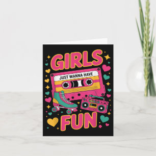 Tarjeta Chicas graciosos de los 80 solo quieren tener Vib 