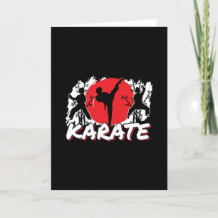 Tarjeta Chicas Karate - Tema japonés patriótico