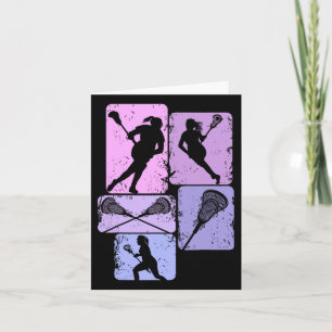 Tarjeta Chicas Lacrosse Mujeres Jóvenes Niños
