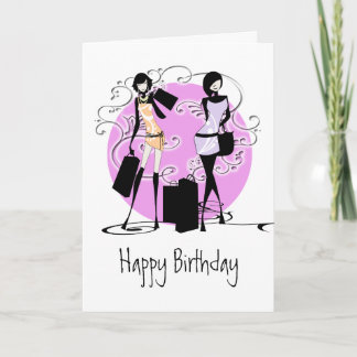 Tarjeta Chicas muchacha modas divas amigos PERSONALIZAR