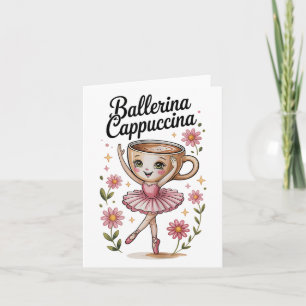 Tarjeta Chicas Niños Meme Brainrot Italiano Ballerina Capp