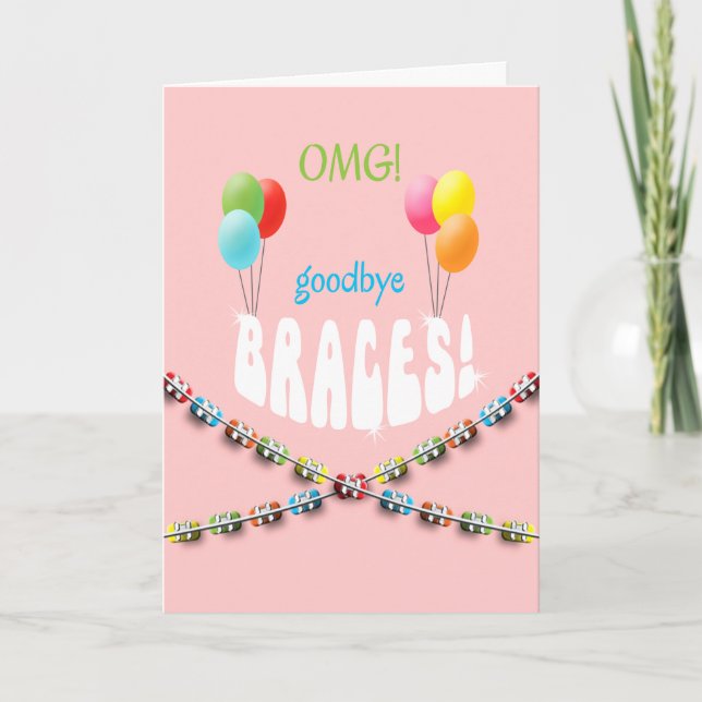Tarjeta ¡Chicas OMG! Adiós apoyos de la sonrisa de los (Anverso)