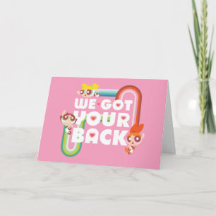 Tarjeta Chicas poderosos: tenemos la espalda