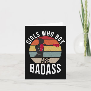 Tarjeta Chicas que están en caja son malos deportistas que