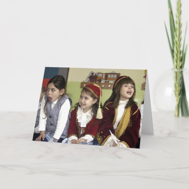 Tarjeta Chicas riéndose (Anverso)