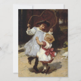 Tarjeta Chicas saltando con una pista que salta