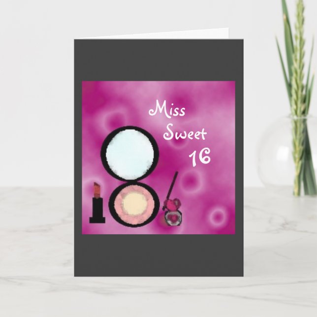 Tarjeta chicas, señorita, dulce, 16 (Anverso)