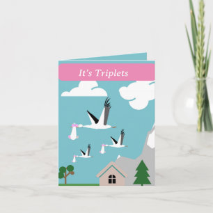 Tarjeta Chicas Triplet Editable