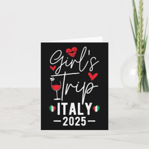 Tarjeta Chicas viajan a Italia 2025 Chicas de fin de seman