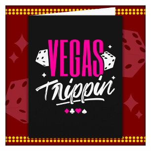 Tarjeta Chicas Viaje a Las Vegas Cumpleaños Vacaciones en 