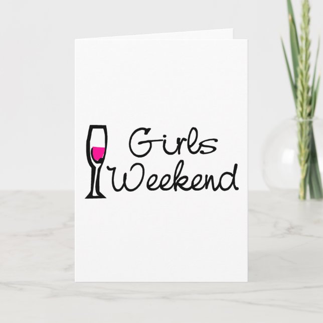 Tarjeta Chicas Weekend Wine (Anverso)