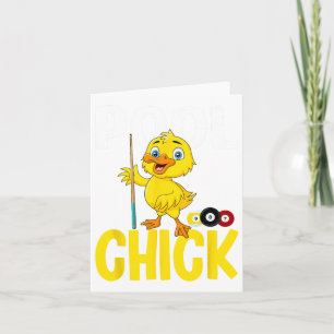 Tarjeta Chick 8 de piscina divertida mujeres banal adoran 