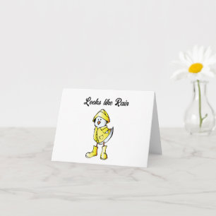 Tarjeta Chick del día lluvioso lindo - Personalizado "pare