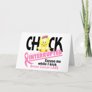 Tarjeta Chick interrumpido 2 cáncer de mama
