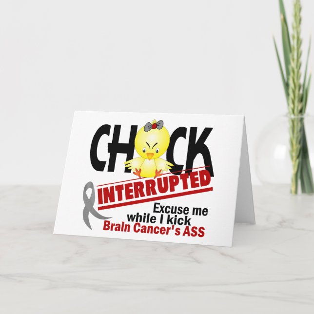 Tarjeta Chick interrumpió 2 cáncer cerebral (Anverso)