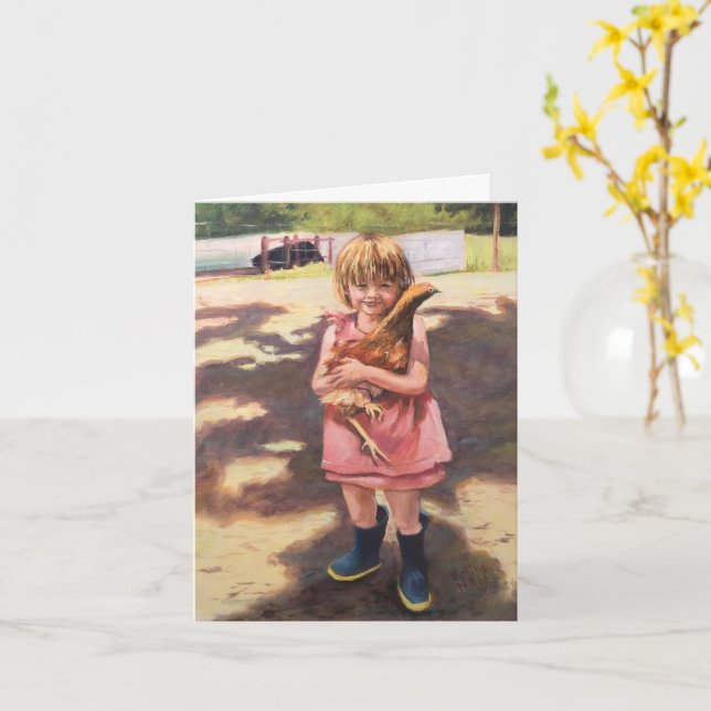 Tarjeta Chick ‘n Boots (flor amarilla)