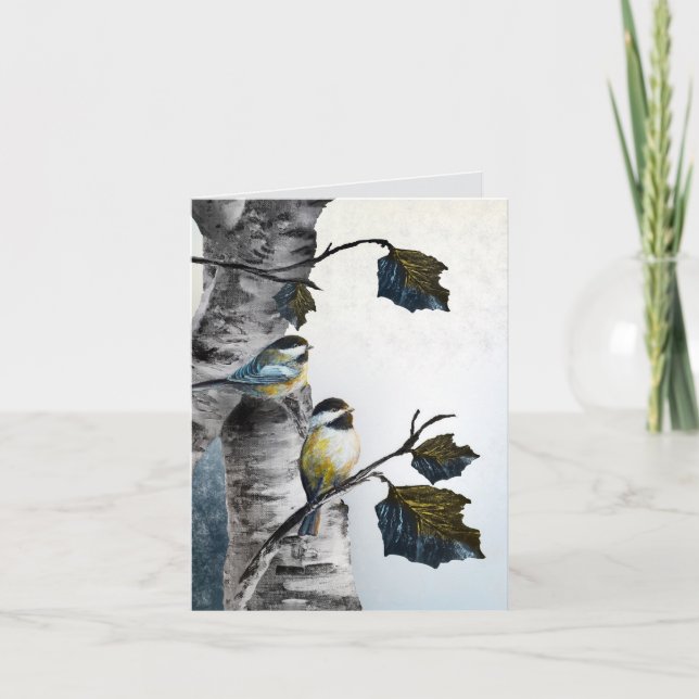 Tarjeta "Chickadees" [D2] 4 x 5.6  (Anverso)
