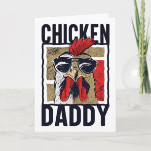Tarjeta Chicken Daddy - Un Diseño Divertido Para Cada Gall