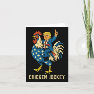 Tarjeta Chicken Jockey Trump Gracioso Meme 7