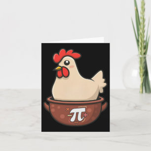 Tarjeta Chicken Pot Pi Funny Pie Day Personalizado Pollo P