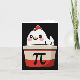 Tarjeta Chicken Pot Pie Funny Math Lover Pi Day Student