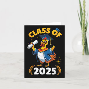 Tarjeta Chicken Senior Cl De 2025 Graduation Day School Co