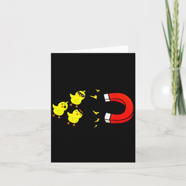 Tarjeta Chicks With Magnet Funny Halloween Chick Magnet Va (Anverso)