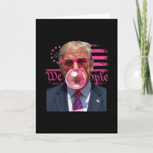 Tarjeta Chicle Burbuja Divertido Donald Trump Rosa 4 De Ju